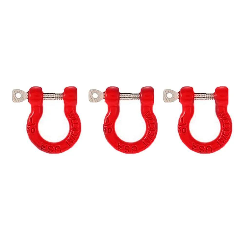

8pcs Metal Front Rear Bumper Trailer Hook Tow Shackle Rescue Hook For 1/10 Rc Rock Crawler Car Traxxas Trx-4 Scx10