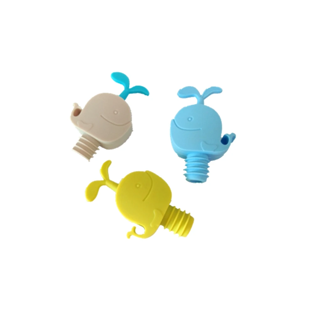 3 шт Кит Силиконовый вино Pourer Симпатичные бутылки Пробка Творческий аэратор для