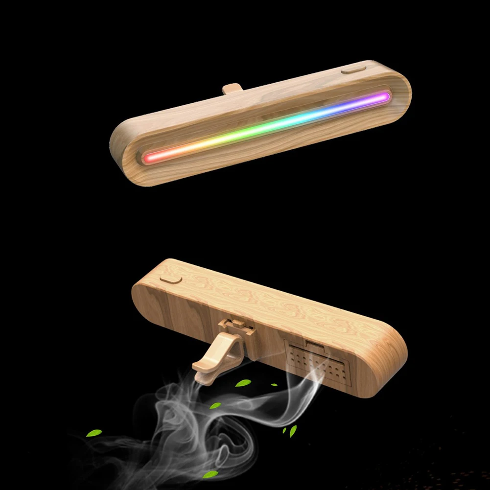 

Car Air Freshener Air Vent Clip Aroma Diffuser with newLED Night Light Solid Perfume Fragrance Diffuser Car Interior Accessories