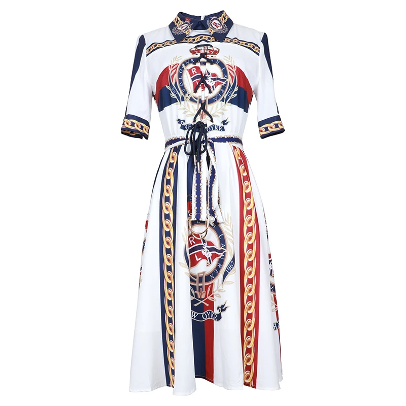 Винтажные женские летние платья 2019 Европейский короткий рукав формальный