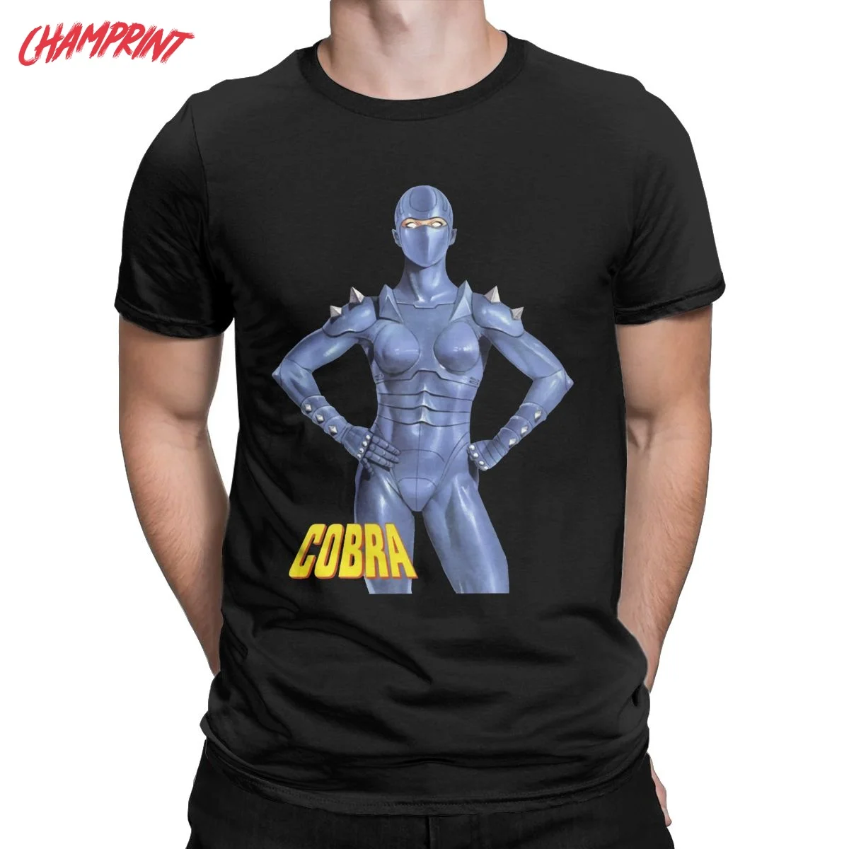 

Armaroid Space Adventure Cobra T-Shirts Men Anime Novelty Cotton Tee Shirt O Neck Short Sleeve T Shirt New Arrival Clothes