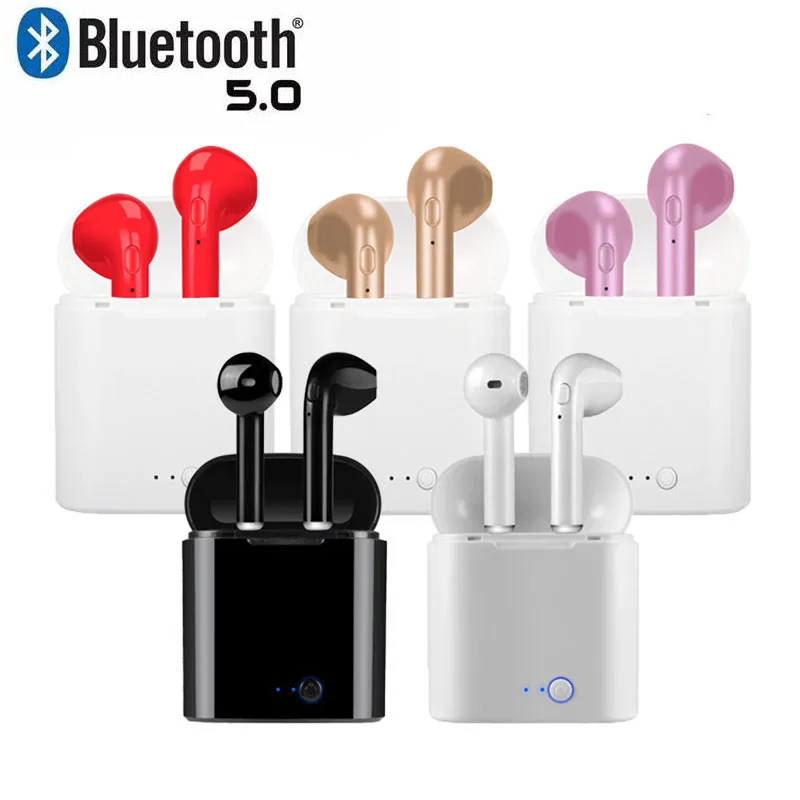 Наушники I7s TWS Bluetooth 5 0 беспроводные наушники спортивные с микрофоном гарнитура