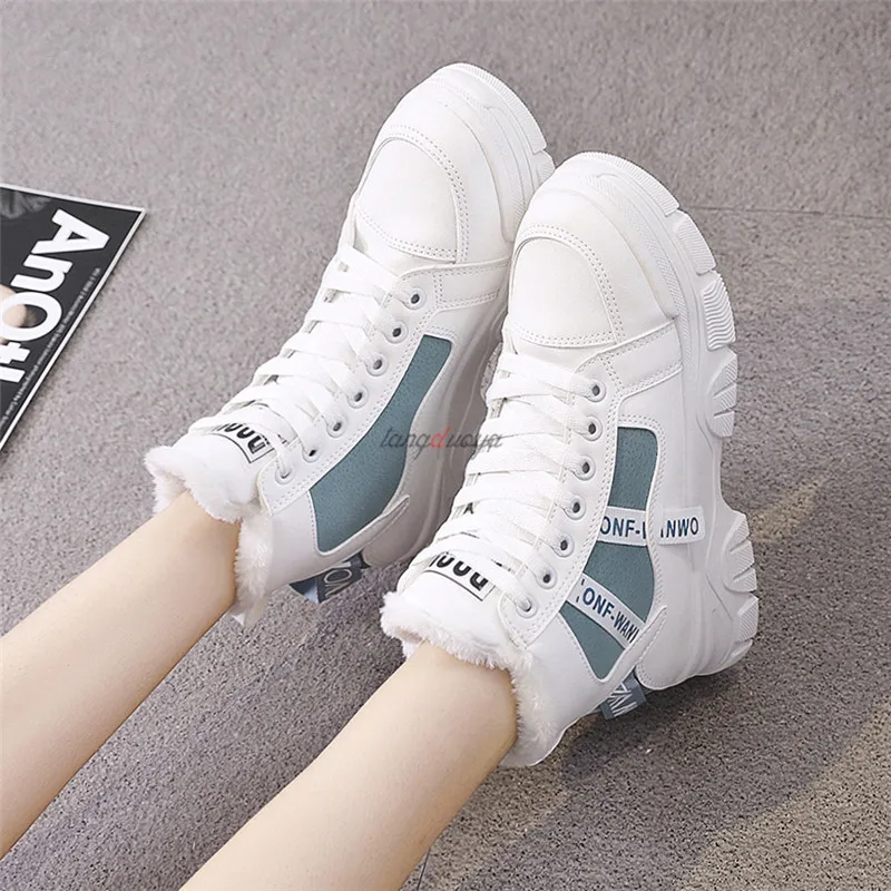 Женские беговые кроссовки с высоким берцем зимняя женская спортивная обувь