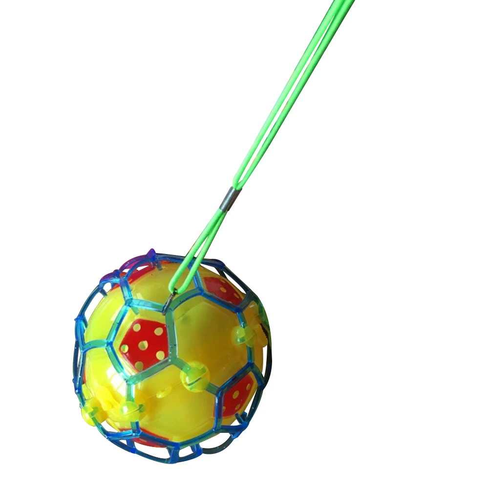 

Shiny LED Light Flashing Music Ball Jumping Bouncing Football Baby Kids Toy Pet Training Cast Puppy Chew Play Toy