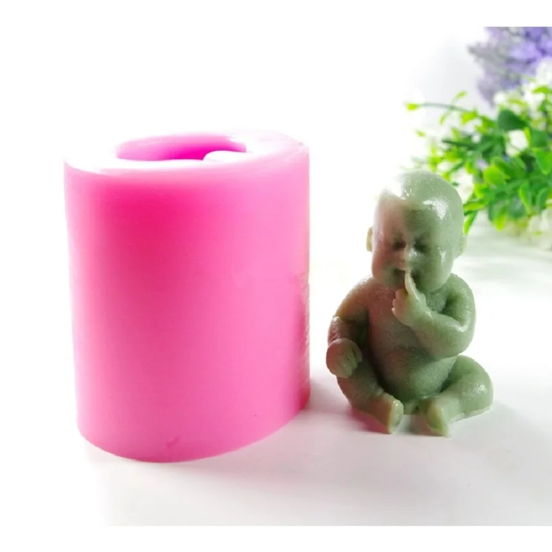 3d стереоскопическая детская силиконовая свеча DIY форма для мыла полимерная глина