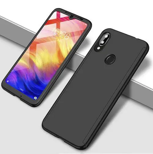 Роскошные 360 Полное покрытие противоударный чехол для Xiaomi CC9E 9X 9SE F1 Mi9 Mi8 Redmi K20Pro 4X 4XPro 6A 6PRO Note 7 6 5 F1 крышка с Стекло - Цвет: 1