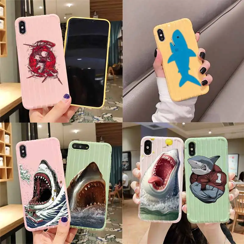 Океан рыбы акул на колесиках чемодан чехол для телефона iPhone 11 Pro Max X XS MAX 8 7 6S Plus |
