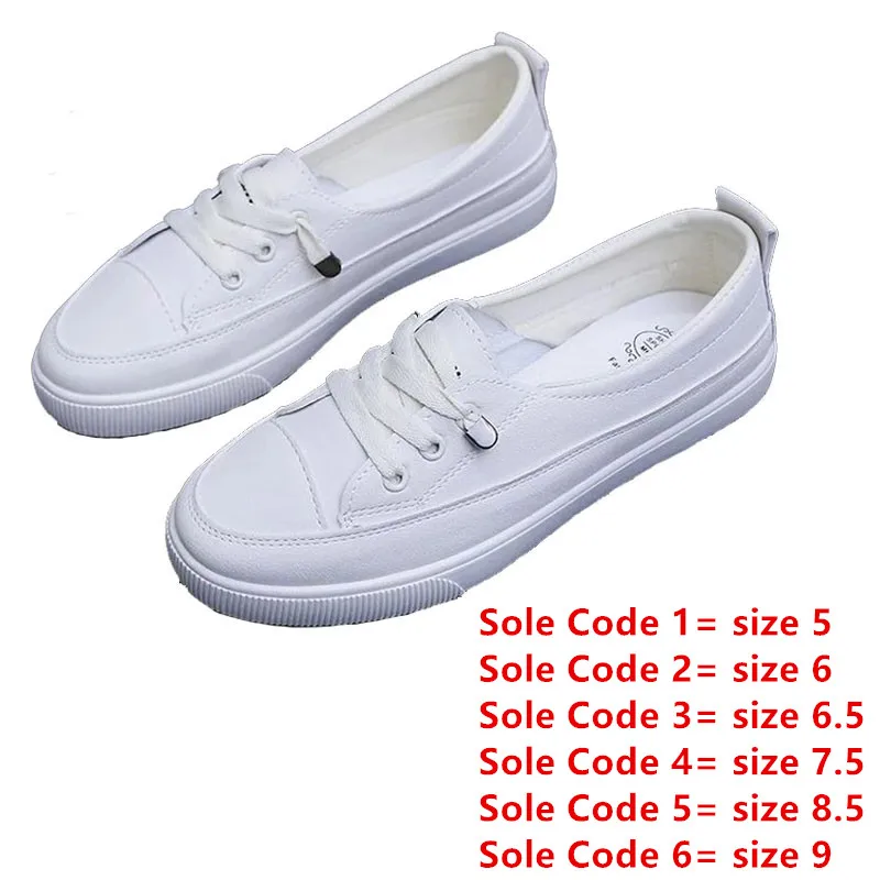 

2021 Low Platform Sneakers Women Shoes Female Pu Leather Walking Sneakers Loafers White Flat Slip On Vulcanize Casual Shoes