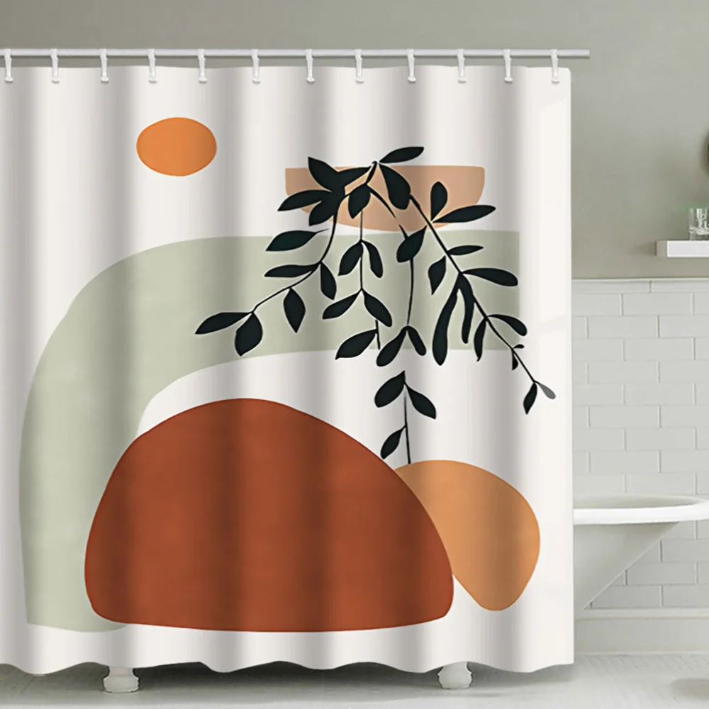 

1pc Super Waterproof Bath Curtain Bohemian Style Polyester Shower Curtain