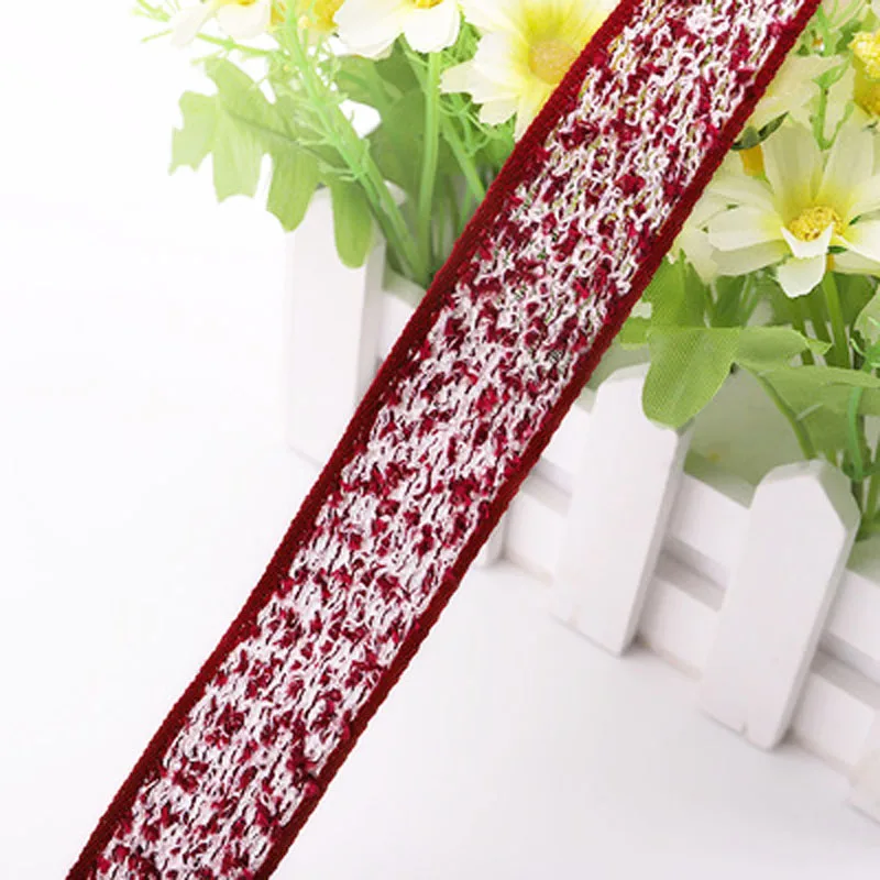 2 ярда 4 см аксессуары для одежды сделай сам красная синяя хлопковая кружевная