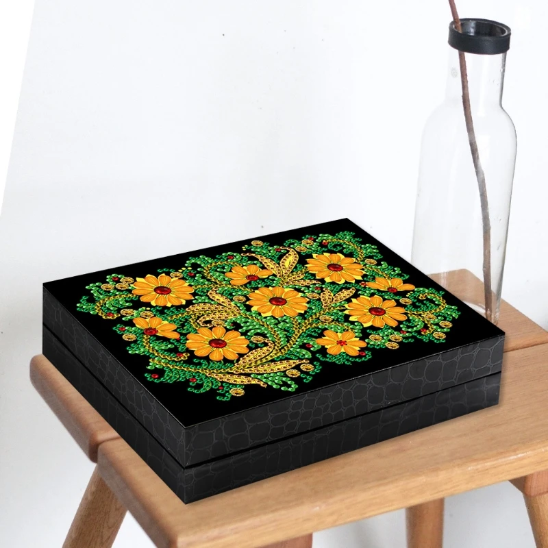 

Шкатулка для ювелирных изделий, настольный органайзер для хранения подарков, дорожная портативная Подвеска для колец и колец, из искусстве...