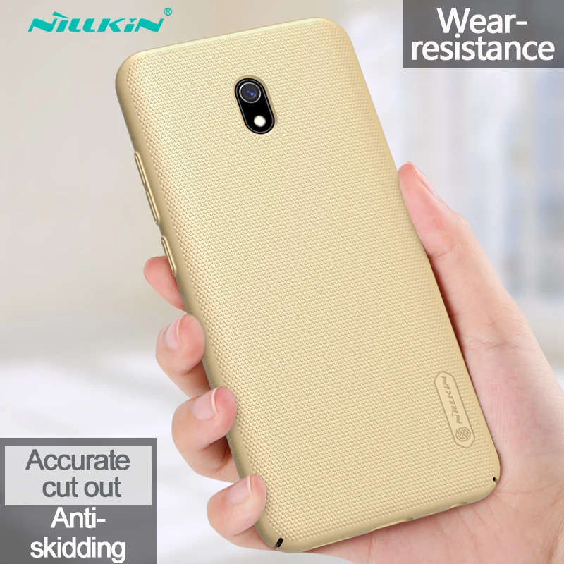 Золотой Чехол Nillkin для Xiaomi Redmi 8A матовый корпус для телефона тонкий жесткий чехол s - Цвет: Золотой