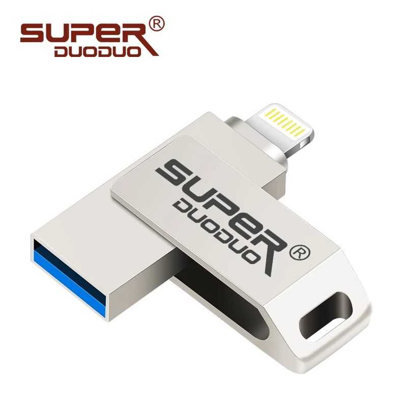 IOS OTG 2 в 1 металлический usb флэш-накопитель 128 ГБ реальная емкость usb 2,0 накопитель 8 Гб 16 Гб Флешка 32 Гб карта памяти 64 ГБ для iphone