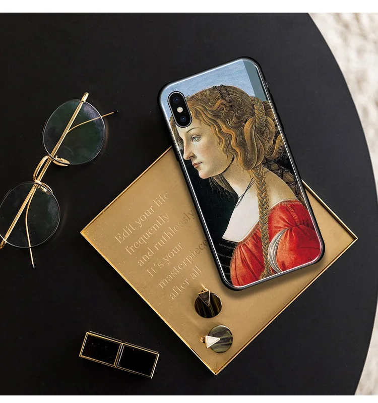 Sandro botticelli Renaissance художественный мягкий силиконовый стеклянный чехол для телефона для Apple iPhone 6 6s 7 8 Plus X XR XS 11 Pro max