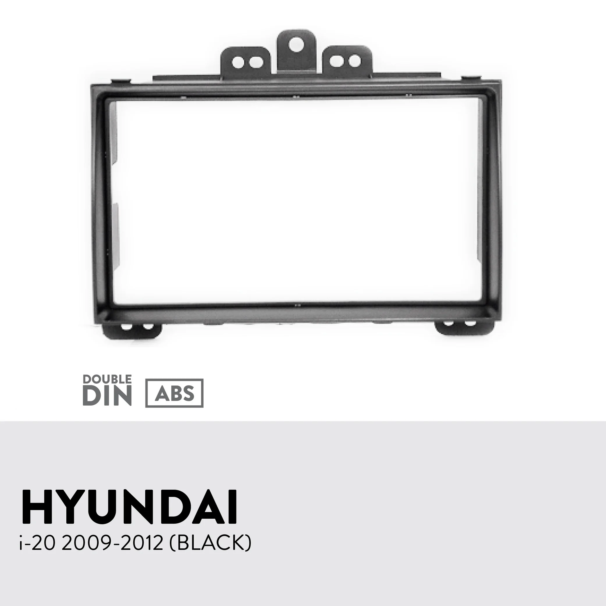 Двойная Din Автомобильная радиопанель Fascia Для 2009 2012 HYUNDAI i 20 i20 (черный) Dash Kit Facia Face