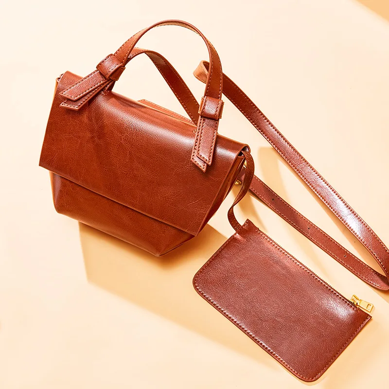 Модная седельная сумка из натуральной кожи Charming2020 подходящий ко всему женский