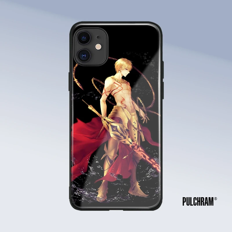 Gilgamesh Archer FGO anime glass phone case for iPhone 6 6s 7 8 x xr xs 11 pro max Samsung S note 8 9 10 20 Plus cover shell