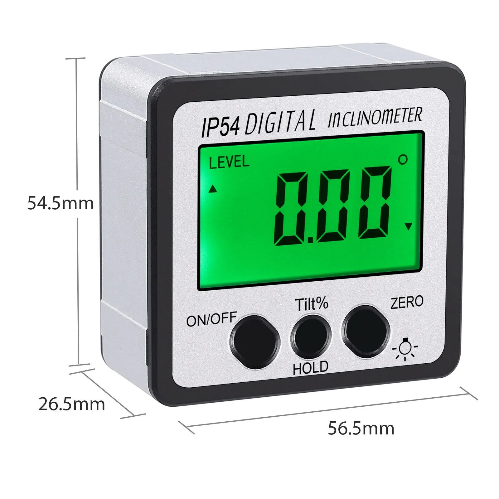 Indicador de caja de nivel de 4*90 &deg;, inclin&oacute;metro LCD Digital, transportador, buscador de &aacute;ngulo magn&eacute;tico-0