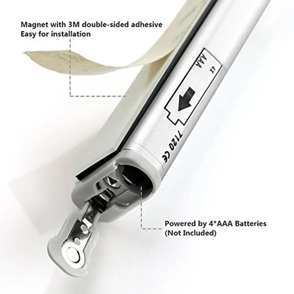 10 светодиодов датчик движения шкаф светильник беспроводной батарея питание в