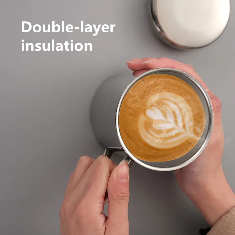 

200/300/420ml Double Thermal Insulation Anti Scalding Mug Portable Polishing Stainless Steel Beer Coffee Tea Juice Drinking Cup