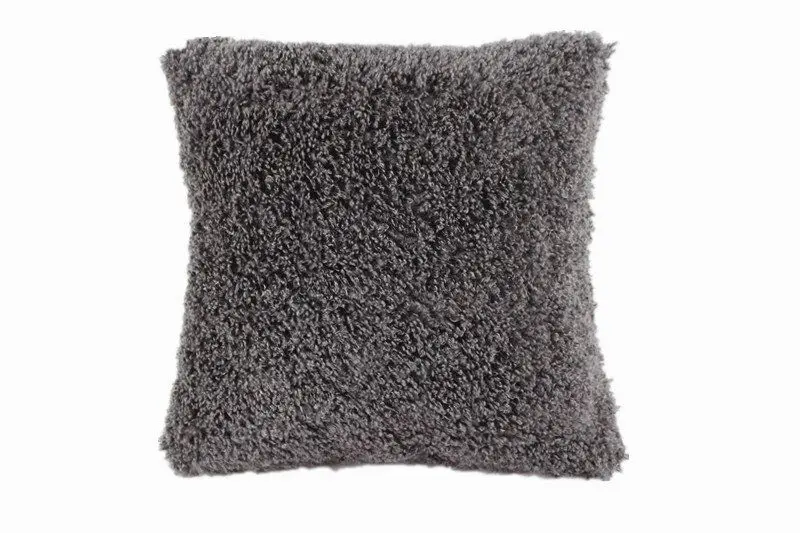 Мягкий плюшевый чехол для подушки чистый цвет декор стула чехлы подушек дивана