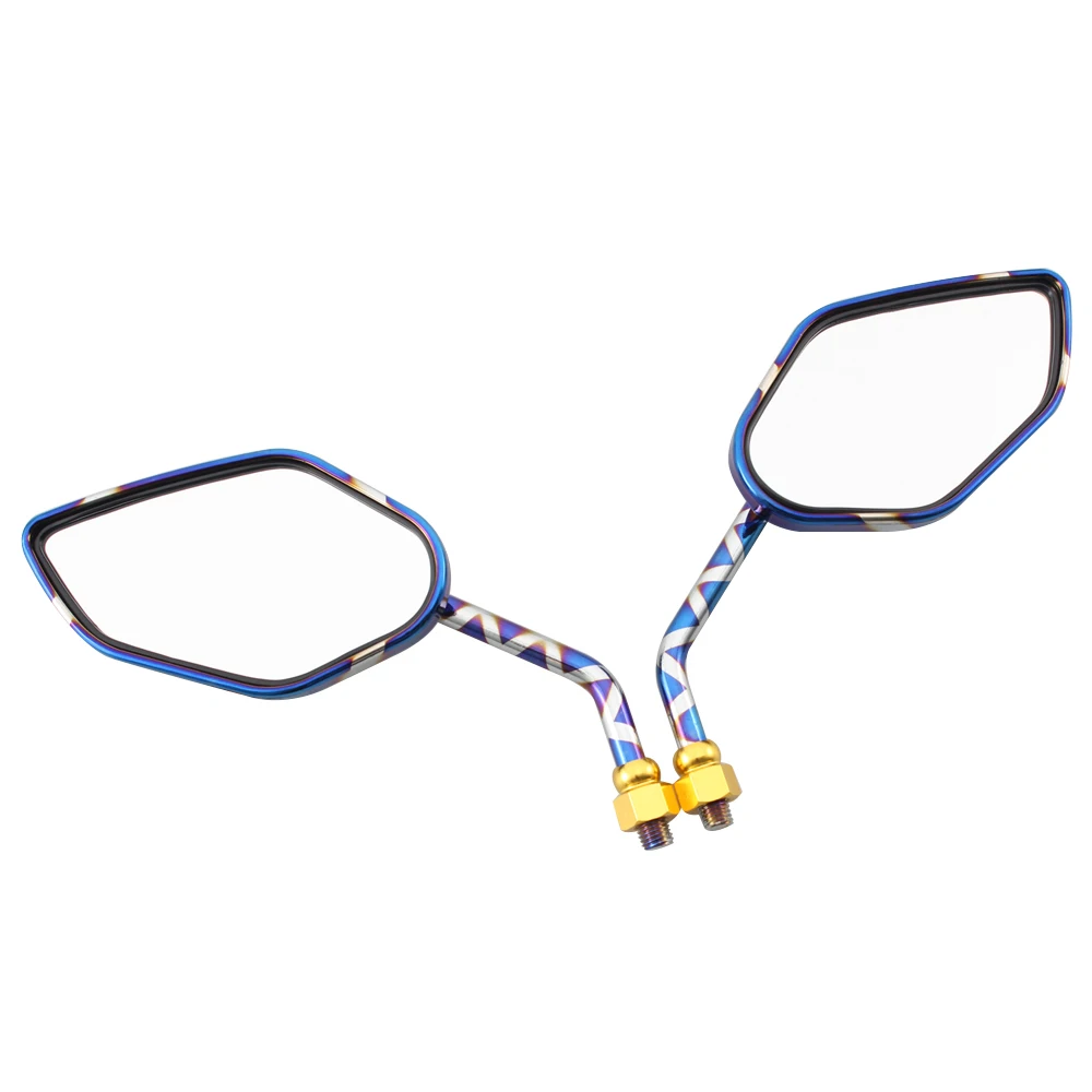 Мотоциклетные сгоревшие титана боковые зеркала заднего вида руль крепление для