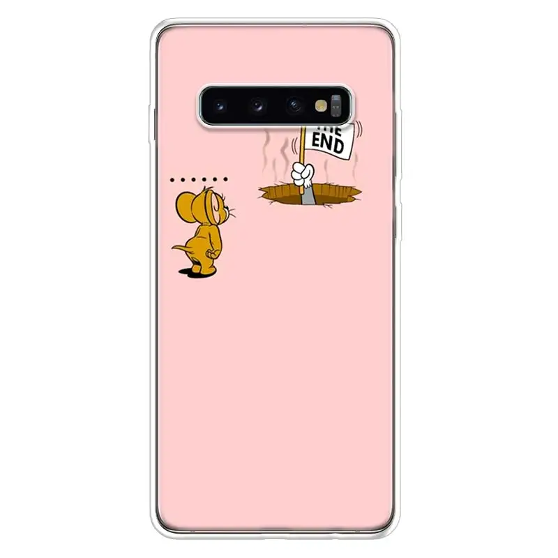 Чехол для телефона Erille Tom and Jerry samsung Galaxy S10 Lite Note 10 9 8 S9 S8 J4 J6 J8 + Plus S7 S6 силиконовый
