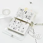 Миниатюрное прозрачное кольцо с 3 кольцами, тетради школьные принадлежности для студентов, сделай сам