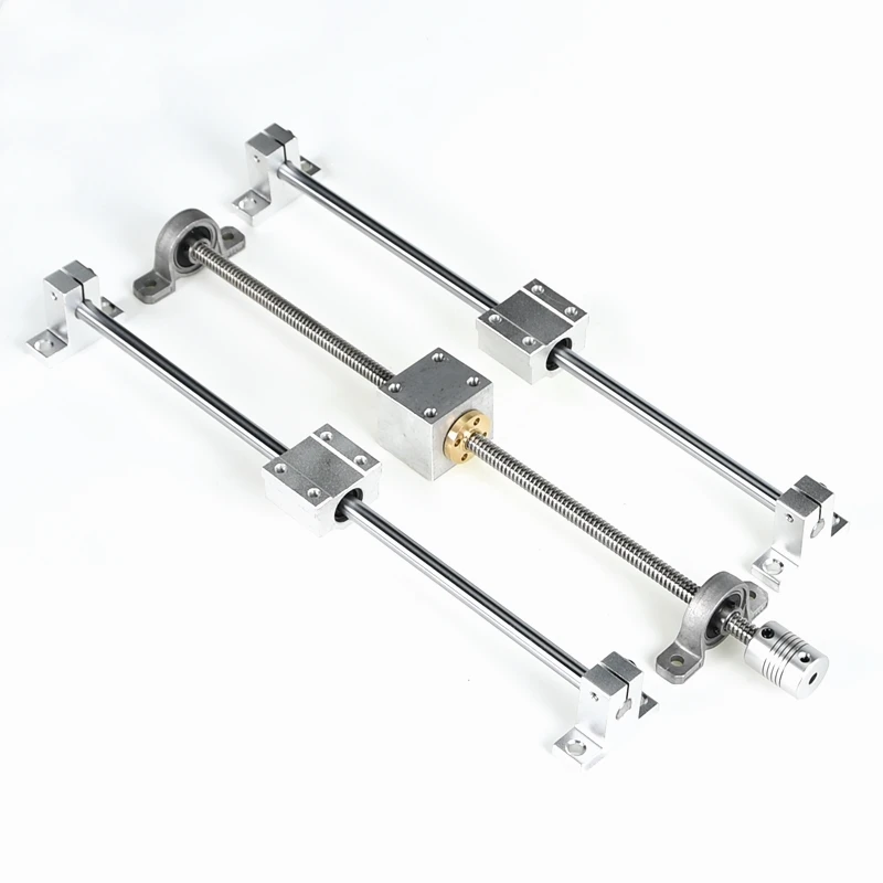 Направляющие для 3D принтера рельсовые наборы T8 длина ходового винта 500 мм +
