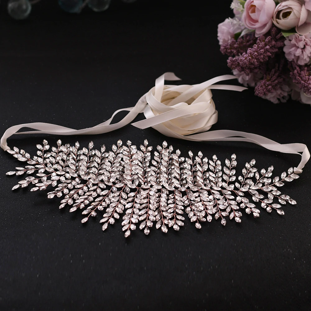 Блестящий ремень из розового золота для свадебного платья модные ремни женщин