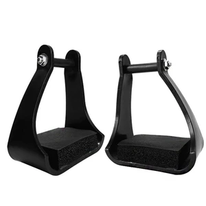 1 pair horse riding stirrups tread saddle mounted safety tapered equipment saddle horse stirrup equestrian supplies free global shipping