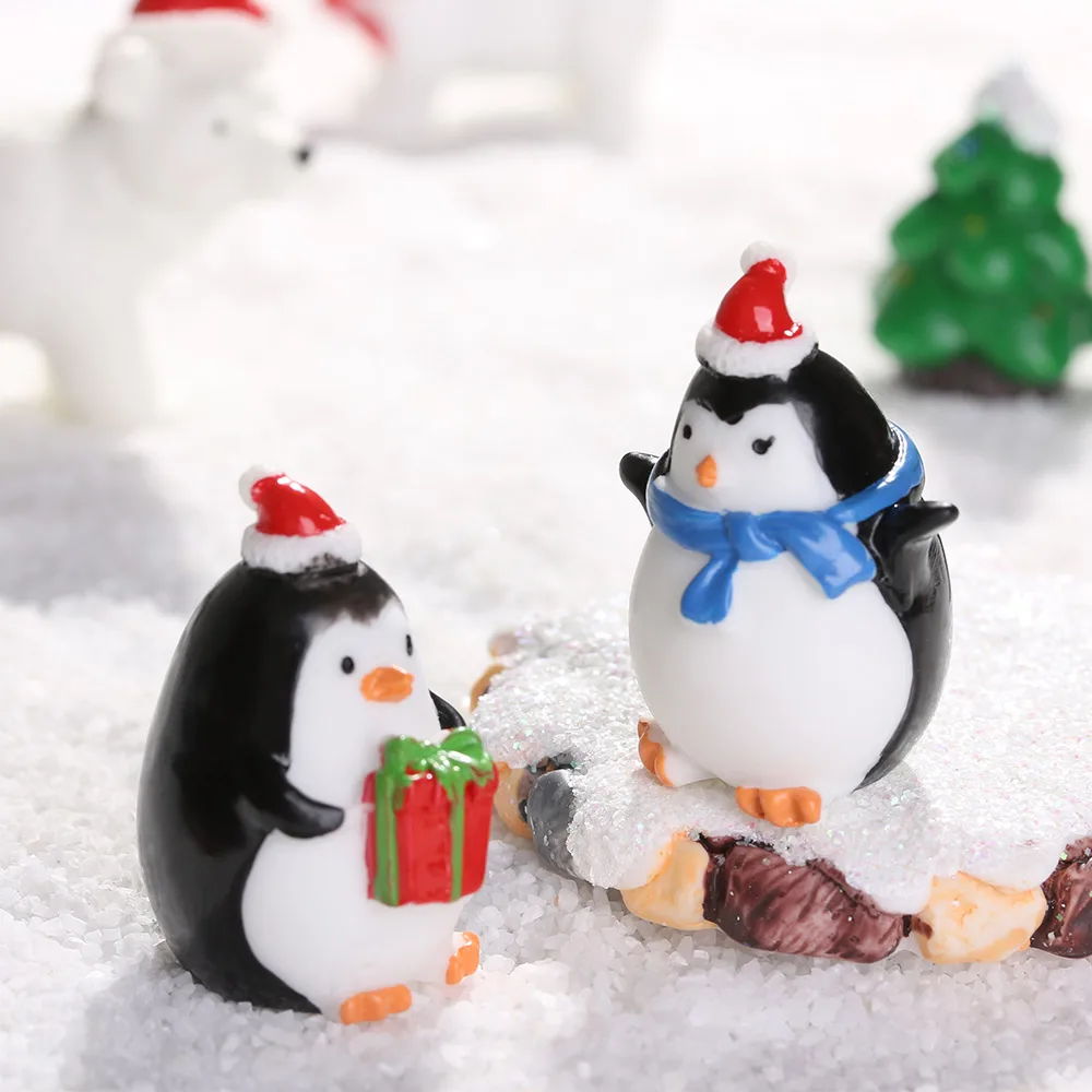 1 шт. новогодние фигурки пингвинов | Дом и сад