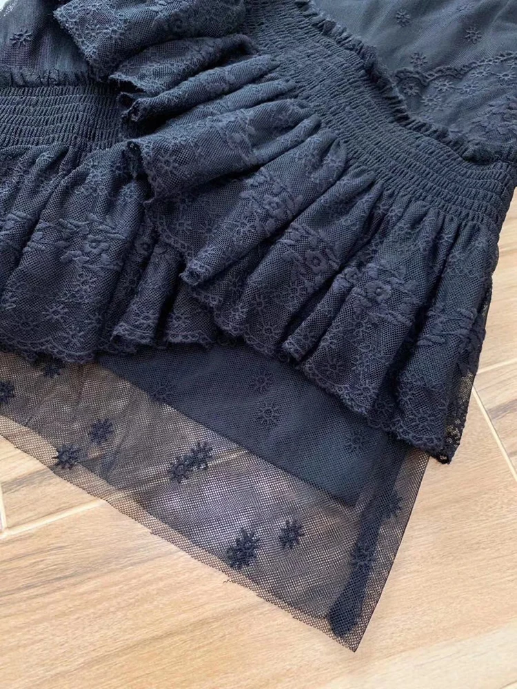 Подиумные Boho Woemn's Mesh Мини платья изысканное необычное платье для вечеринки с вышивкой