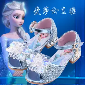 Enfants Filles Cosplay Sandales congelés Elsa Anna Princess Fête Pearl shoes