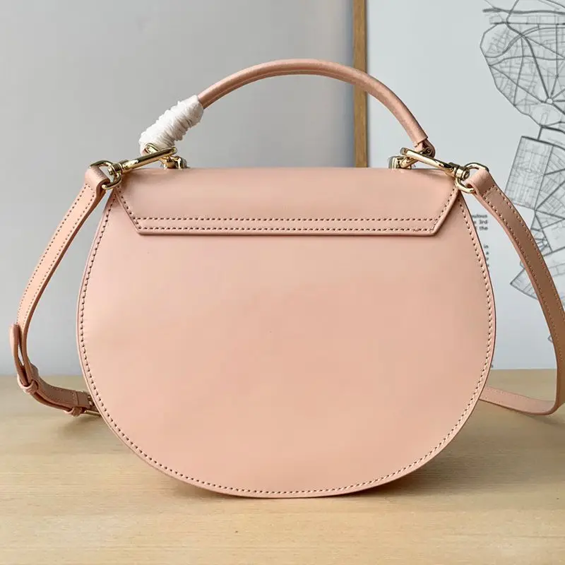 

2020 Fall new arrival fashion famous brand designer handbags women crossbody shoulder messenger bags full 100% leather round bag