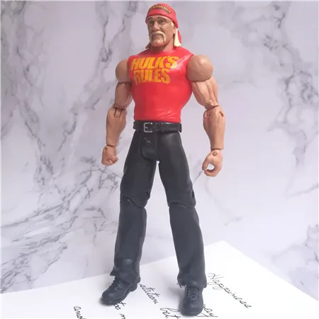 hulk hogan WWEE Американский wresle mania модели Фигурки Оригинальные заводские игрушки Халк Хоган без запаха большой E Римский царит гробовщик - Цвет: hulk hogan
