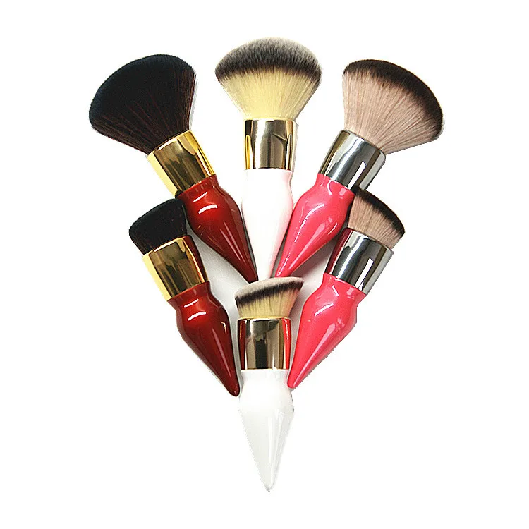 1 шт. большой мягкий порошок контур кисти для макияжа красного и розового цвета