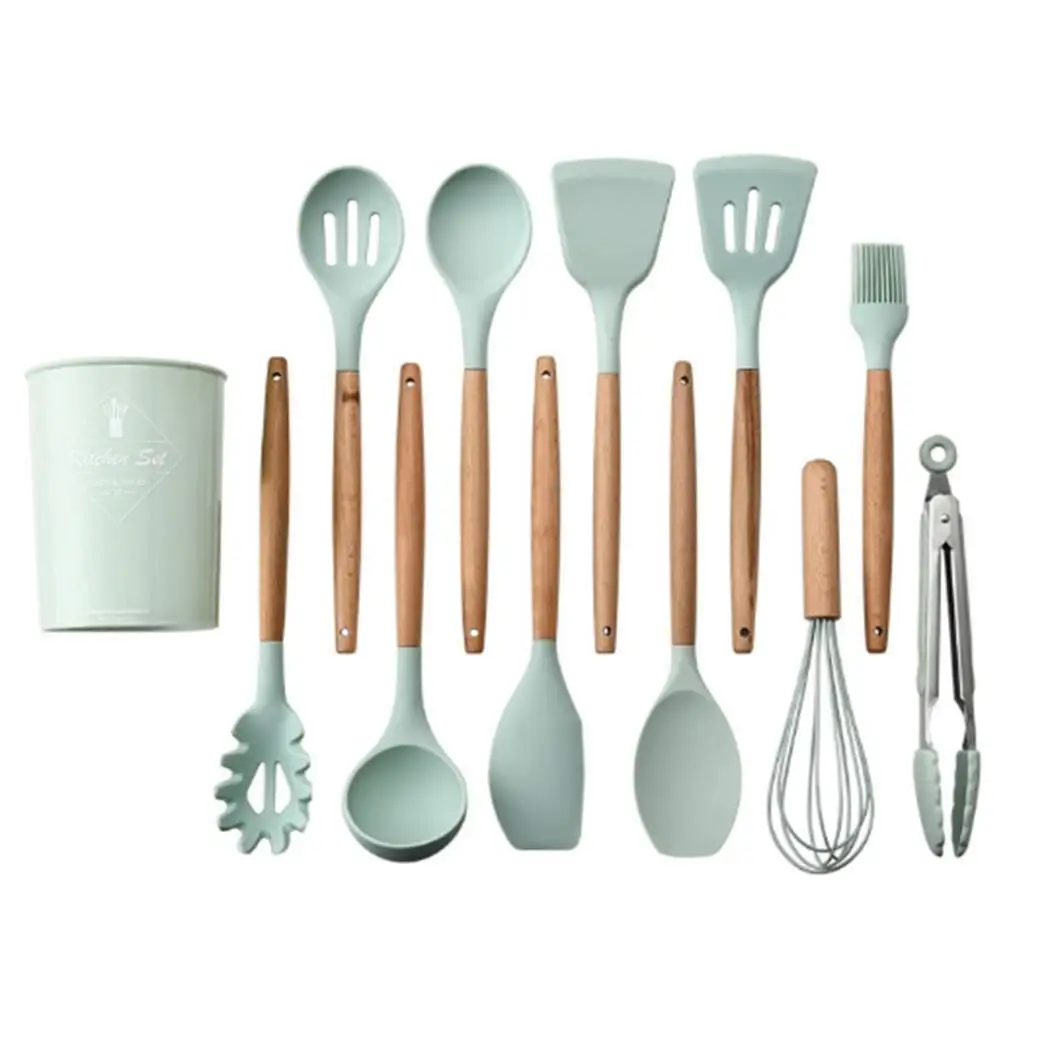 Набор посуды прочный практичный термостойкий силиконовый кухонный инструмент