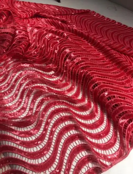 

Latest High Quality African Tulle Lace Fabric 2020 French Lace Fabric For Wedding African Lace Material With Beaded CHYF10