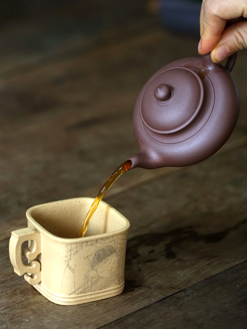 

hall yixing pure manual recommended undressed ore purple clay smile sakura pot of 130 ml of 9 Kong Dou mini pot of tea