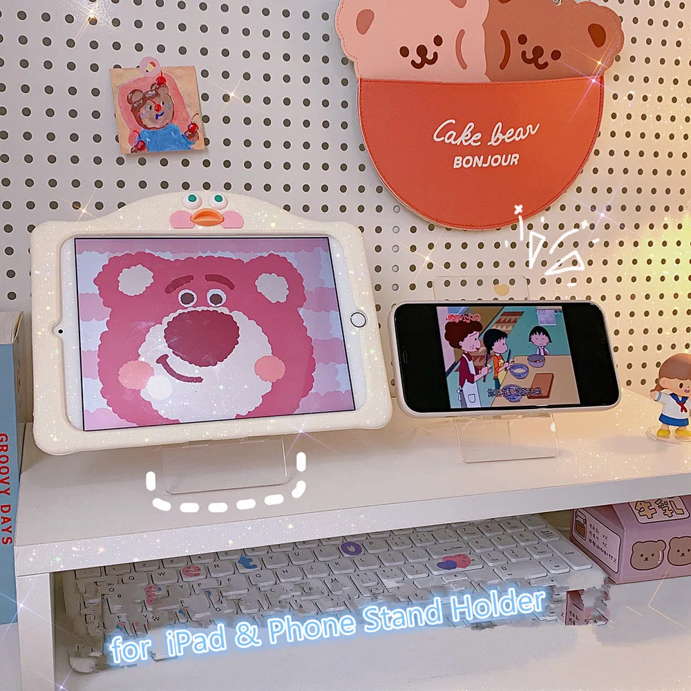 

MINKYS New Arrival Kawaii Portable Mobile Phone Holder Cute Phone Stand Holder Tablet PC Holder Office Stationery