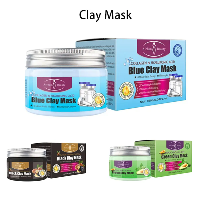 

Портативная Женская глиняная маска, питательные отбеливающие маски против морщин, очищающие поры, грязевая маска для мытья лица