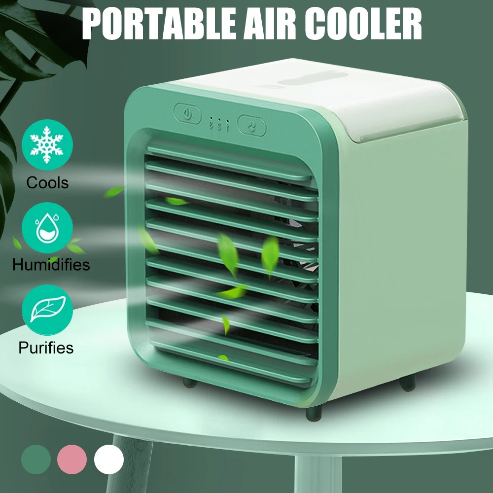 2020 Air Conditioner USB Portable Cooler Humidifiers Table Cooling Fan For Home Office Humidification Device Low Noise | Бытовая