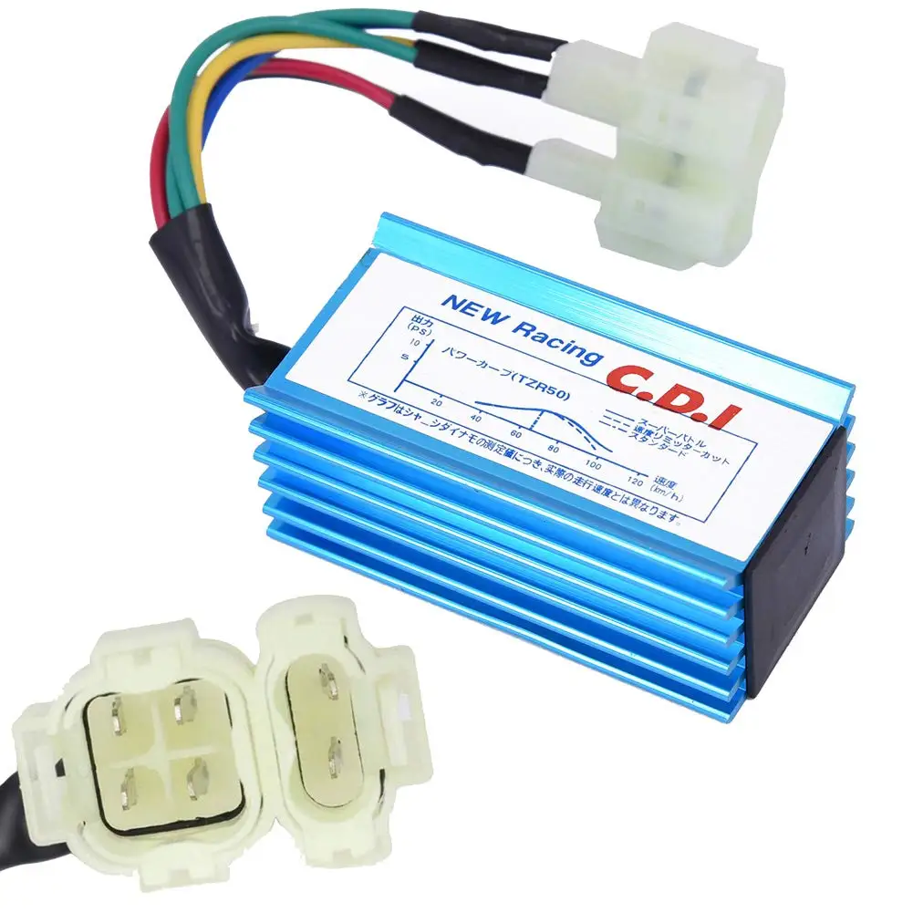 Высокопроизводительная гоночная катушка зажигания CDI 6pin набор свечей для Gy6 150cc
