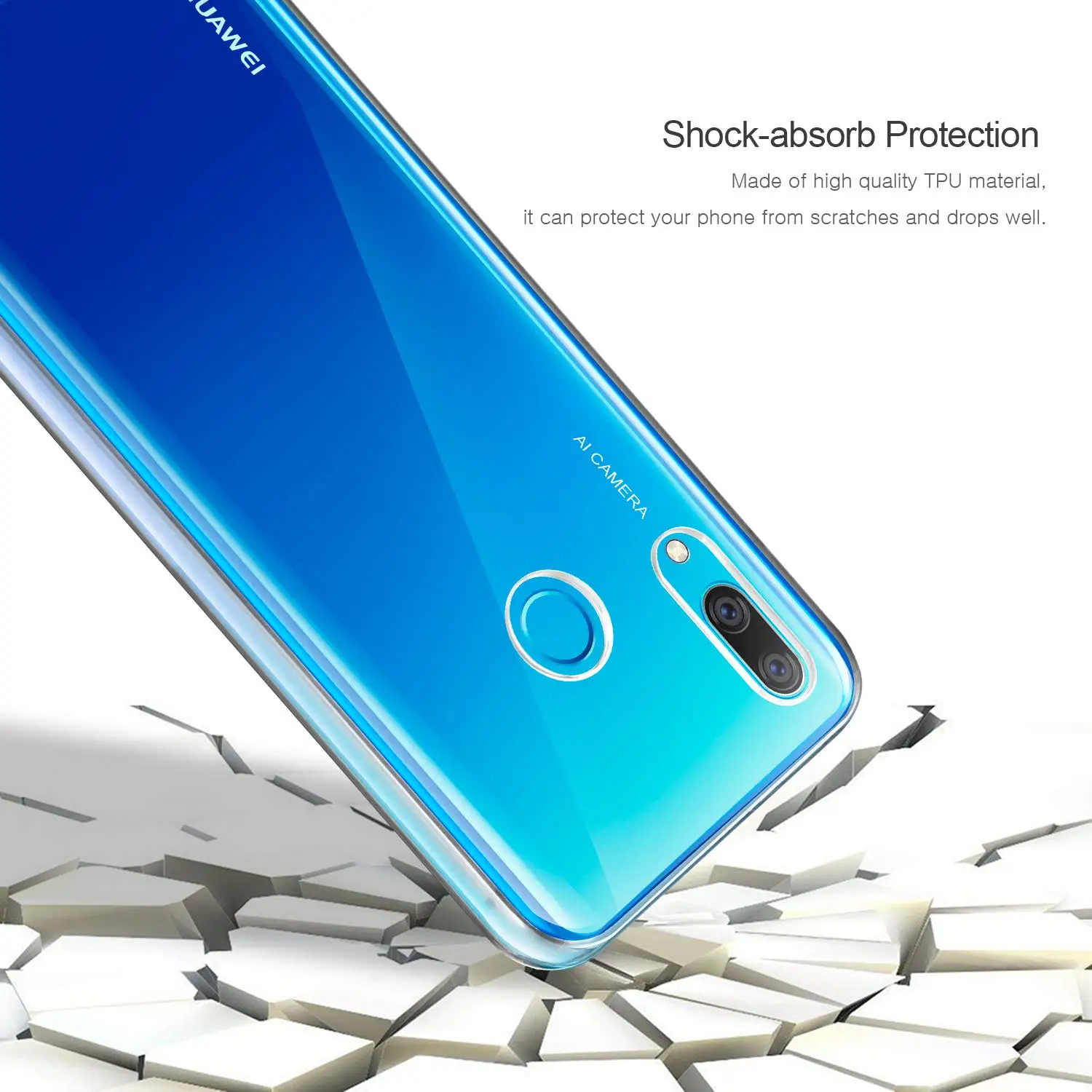 Для Huawei P Smart Z PSmart чехол 360 градусов силиконовый 2 в 1 Жесткий ПК задняя часть +