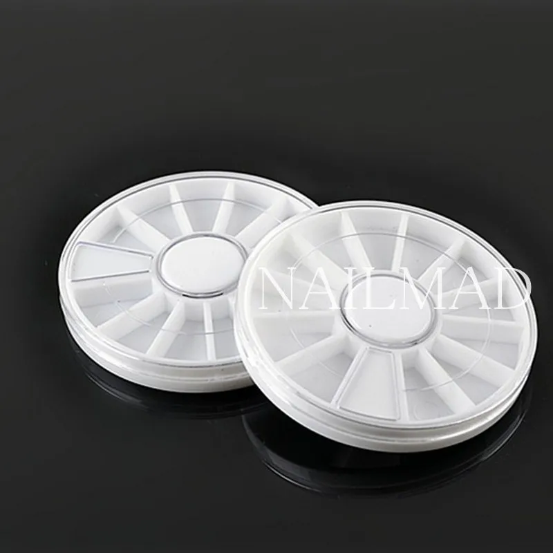 2 шт. пустая коробка для ногтей пластиковый контейнер нейл арта декоративный