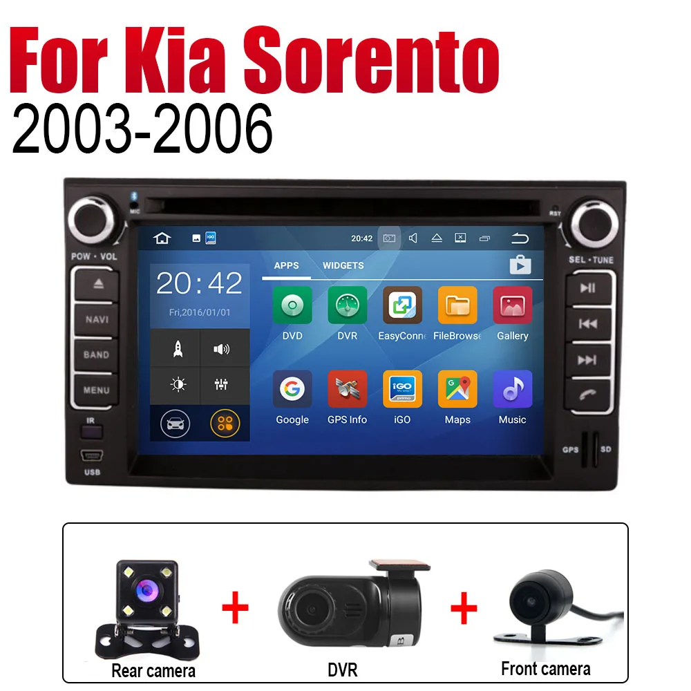 Extra Items ZaiXi Android 2 Din автомобильное радио, DVD для Kia Sorento Naza Sorento 2003~ 2006 Автомобильный мультимедийный плеер gps навигационная система Радио - Цвет: Extra Items