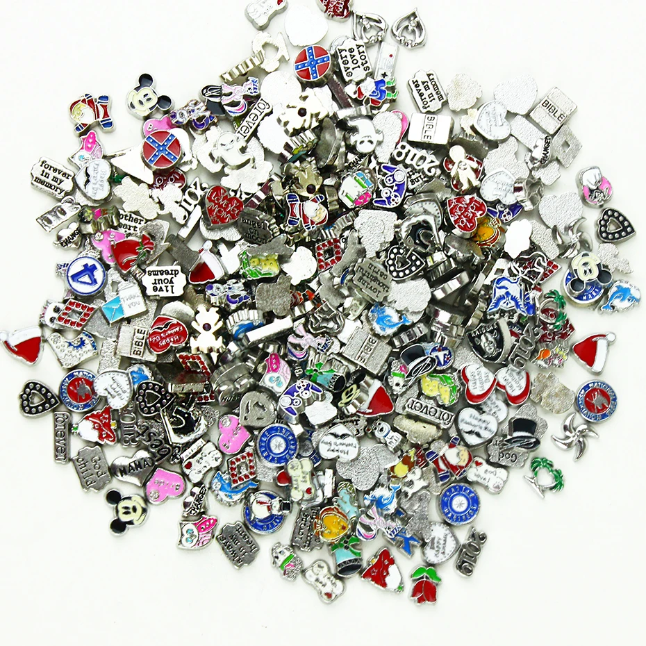 Женское Ожерелье браслеты шт. плавающий медальон стеклянные подвески в качестве