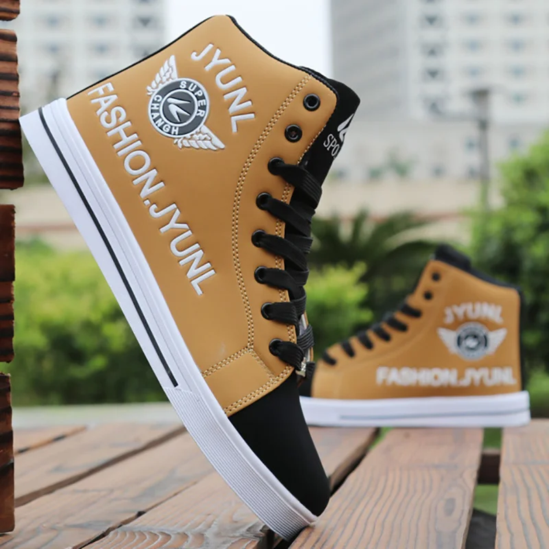 

Дышащие мужские кроссовки; Модная уличная прогулочная обувь с высоким берцем; Мужская повседневная обувь; Удобная спортивная обувь на плос...