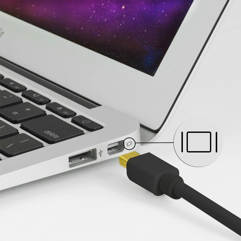 Преобразователь Mini DisplayPort в 4K HDMI-совместимый 1080P VGA DVI для Macbook Pro Air Thunderbolt проектор